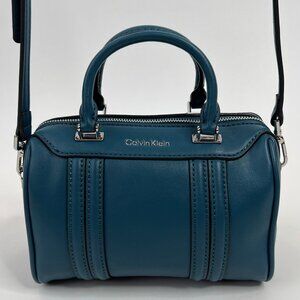 Calvin Klein Blake Top Zip Mini Satchel Crossbody, Aegean Blue